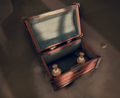 A Container Chest with 2 Artefacts.