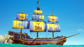 The special Collector's Sails on a Galleon.