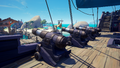 The Rogue Sea Dog Cannons on a Galleon.