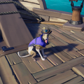 The Whippet with the Whippet Pirate Legend Outfit equipped.