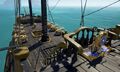 The Deck of a Galleon equipped with the Fates of Fortune ship set.