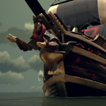 The Lowly Reaper Figurehead in game.
