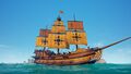 The Golden Chaser Set on a Galleon.