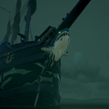 The Hungering One Figurehead has eyes that glow bright green.