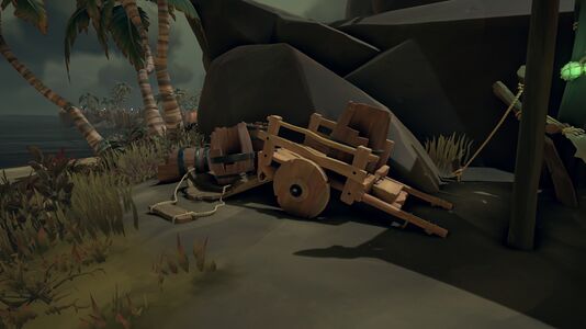 Barrel Cart in the Smuggler's Camp