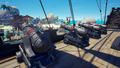 The Shark Hunter Cannon on a Galleon.