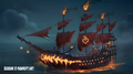 Concept Art of the Burning Blade, from the Sea of Thieves 2024 Preview Event