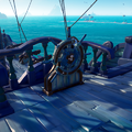 The Wheel of the Wailing Barnacle on a Galleon