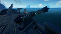 The Ghost Cannon on a Sloop.