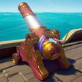 The Glorious Sea Dog Cannons on a Galleon.