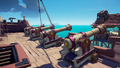 The Aristocrat Cannons on a Galleon.