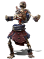 Promotional image of the costume's Victory Cackle Emote.