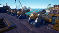 The Merchant Alliance Cannons on a Galleon.