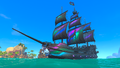 The Collector's Boreal Aurora Set on a Galleon.