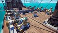 The Gilded Phoenix Cannons on a Galleon.