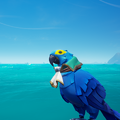 The Macaw with the Macaw Sovereign Outfit equipped.