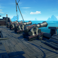 Hunter Cannons on a Galleon.