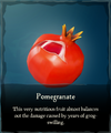 Pomegranate in a player's inventory.