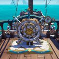 The Gilded Phoenix Wheel on a Galleon.