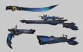 Concept art of the Ravenwood Weapons.[1]