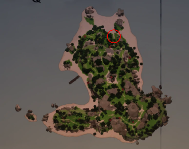 Cavern Entrance Hidden in the North Jungle on the map