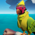 A Plumcap Macaw with the outfit.