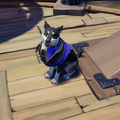 The Alsatian with the Alsatian Pirate Legend Outfit equipped.