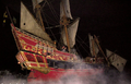 The Wicked Wench as it appears in the Pirates of the Caribbean amusement park ride.