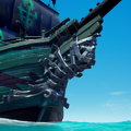 The regular Soulflame Figurehead mounted on a Galleon.